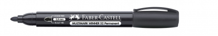 Markere permanente - Marker Permanent Negru Varf Rotund Multimark Winner 52 Faber-Cas