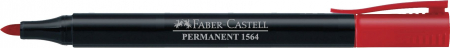 Markere permanente - Marker Permanent Rosu Slim 1564 Faber-Castell