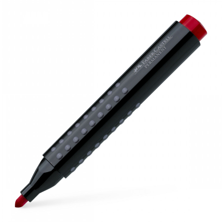 Marker Permanent Rosu Varf Rotund Grip 1504 Faber-Castell [1]