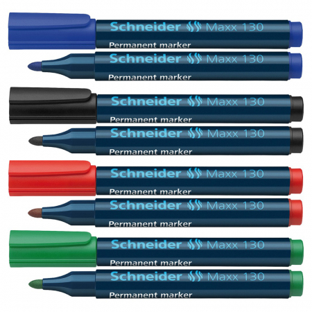Marker permanent varf rotund 1-3mm Schneider 130,diverse culori [1]