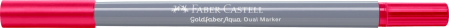Marker Solubil 2 Capete Goldfaber Carmin Permanent 126 Faber-Castell [1]