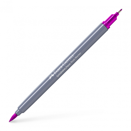 Markere speciale pentru desen - Marker Solubil 2 Capete Goldfaber Magenta 228 Faber-Castell