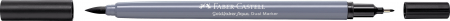 Arta si grafica - Marker Solubil 2 Capete Goldfaber Negru Inchis 199 Faber-Castell