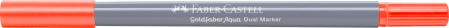 Marker Solubil 2 Capete Goldfaber Portocaliu Camium Inchis 115 Faber-Castell [1]