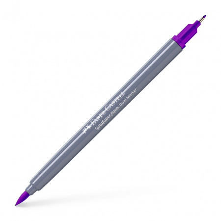 Arta si grafica - Marker Solubil 2 Capete Goldfaber Purpuriu 284 Faber-Castell