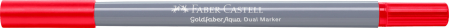 Marker Solubil 2 Capete Goldfaber Rosu 121 Faber-Castell [1]