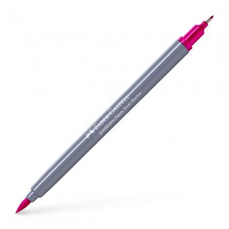 Arta si grafica - Marker Solubil 2 Capete Goldfaber Roz Purpuriu Mediu 125 Faber-Castell