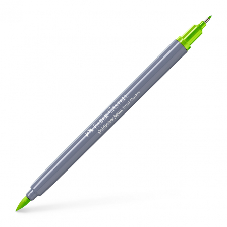 Arta si grafica - Marker Solubil 2 Capete Goldfaber Verde Deschis 171 Faber-Castell