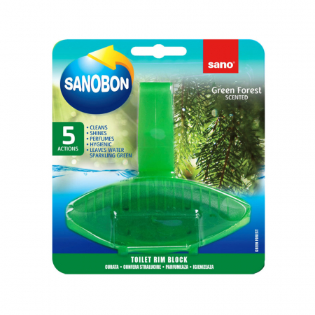 Detergenti pentru baie - Odorizant Toaleta Sano Bon Green, 55 G