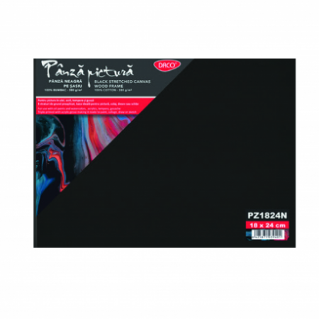 Arta si grafica - Panza Pictura Neagra Pe Sasiu 18X24Cm Daco Pz1824N