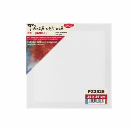 Panza pictura - Panza Pictura Pe Sasiu 25X25Cm Daco Pz2525
