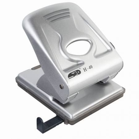 Perforatoare - Perforator Noki, Metalic, 40 Coli, Argintiu