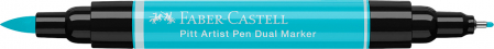Pitt Artist Pen Dual Marker Turcoaz Cobalt Deschis 154 Faber-Castell [1]