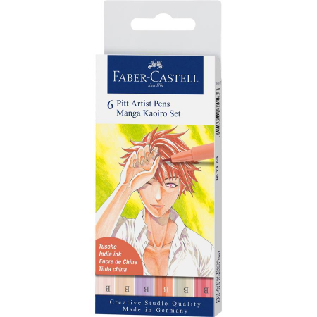 Idei cadouri  - Pitt Artist Pen Manga Set 6 Kaioro 2019 Faber-Castell