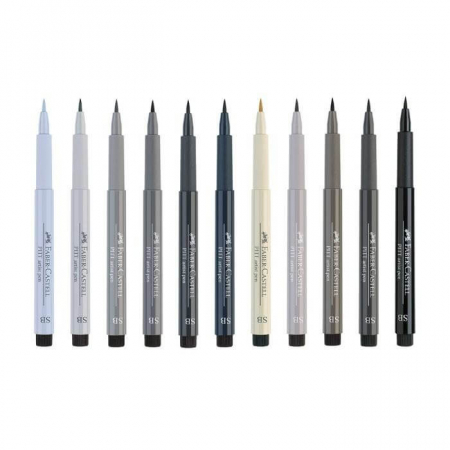 Linere - Pitt Artist Pen Soft Brush Set 6 Buc Faber-Castell