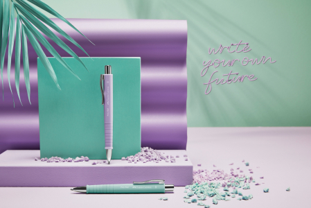 Pix Cu Mecanism Si Grip Bleu Caraibe Poly Ball Faber-Castell [2]