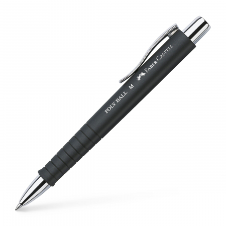 Pix Cu Mecanism Si Grip Negru Poly Ball Faber-Castell [1]