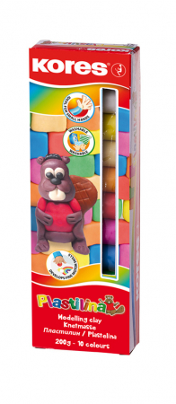 Plastilina - Plastilina 10 Culori 200G Kores