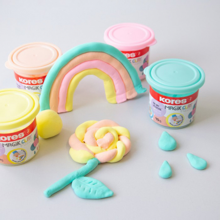 Plastilina Modelaj 4*40G Culori Pastel Kores [1]