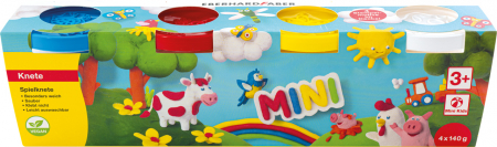 Plastilina - Plastilina Modelaj 4Culori Basic X 140G Eberhard Faber