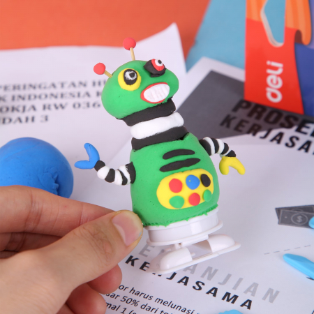 Plastilina Soft Light Robot_2  6  Culori Deli [2]