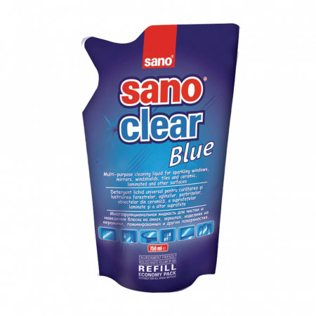 Produse curatenie - Rezerva Detergent Sano Pentru Geamuri, 750 Ml