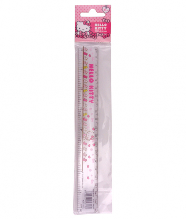 Echere, rigle, raportoare, sabloane - Rigla 20 Cm Hello Kitty Pigna