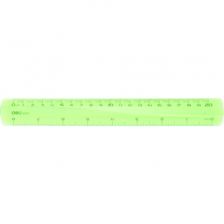 Echere, rigle, raportoare, sabloane - Rigla 20Cm Color Deli