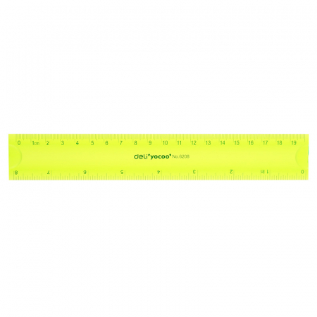 Echere, rigle, raportoare, sabloane - Rigla 30Cm Flexibila Color Deli