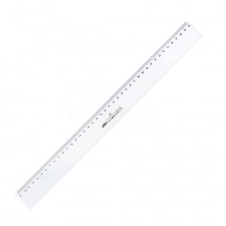 Echere, rigle, raportoare, sabloane - Rigla 40Cm Transparenta Deli
