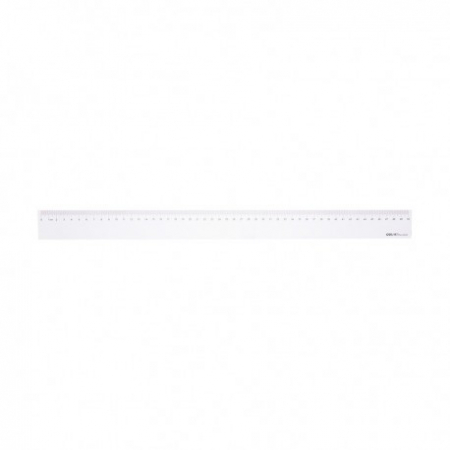 Echere, rigle, raportoare, sabloane - Rigla 50Cm Transparenta Deli