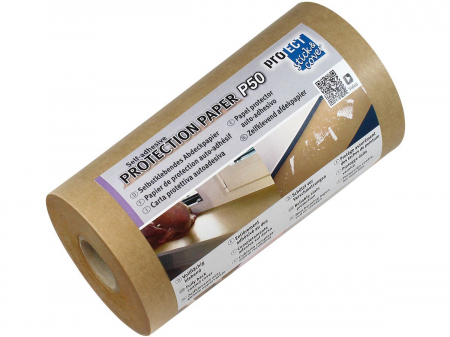 Benzi adezive - Rola Autoadeziva Kraft 50G 15Cm*50M Pentru Protectie Suprafete Info Notes