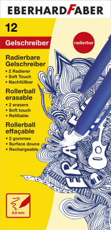Rollere - Roller 0.6Mm Albastru Erase It! Eberhard Faber
