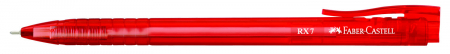 Pixuri - Roller 0.7Mm Semi-Gel Cu Mecanism Rosu Rx7 Faber-Castell