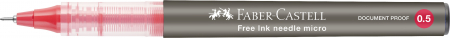 Roller Free Ink Needle 0.5Mm Rosu Faber-Castell [2]