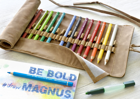 Creioane colorate acuarela - Rollup 18 Creioane Colorate A.Durer Magnus+Acces Faber-Castell