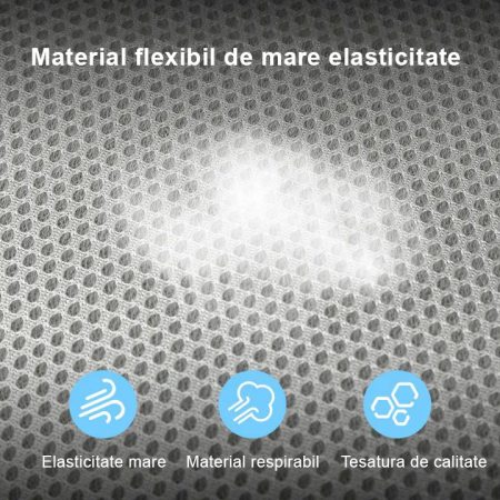 Scaun Birou Spatar Mesh, Sist Roti Abs 4938 Alb/Gri Deli [4]