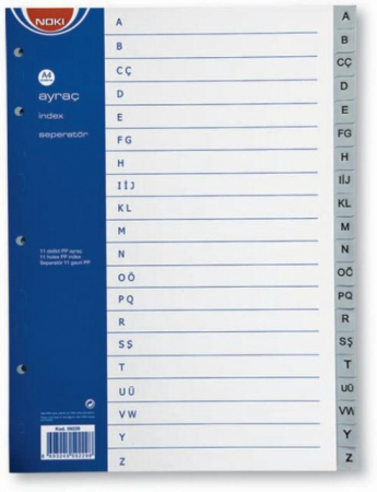 Indecsi si separatoare - Separatoare Index Plastic A-Z Noki
