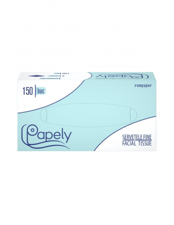 Servetele  faciale, alb, 2 straturi Papely - 150 buc [2]
