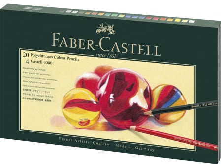 Idei cadouri  - Set Cadou 20Cr Colorate Polychromos+4 Cr Grafit Castell+Acc F-C