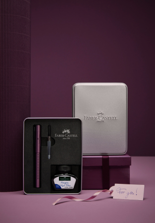 Set Cadou Stilou + Cerneala + Convertor Grip 2011 Berry Faber-Castell [1]