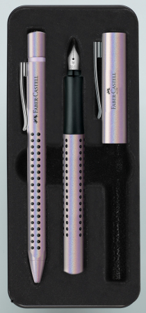 Stilouri - Set Cadou Stilou + Pix Grip 2011 Glam Pearl Faber-Castell