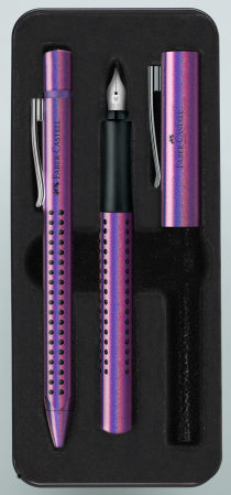 Stilouri - Set Cadou Stilou + Pix Grip 2011 Glam Violet Faber-Castell