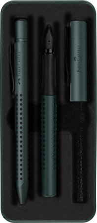 Stilouri - Set Cadou Stilou + Pix Grip 2011 Verde Inchis Faber-Castell