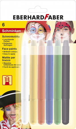 Accesorii craft - Set Pictura Pentru Fata Creioane Retractabile 6 Cul Eberhard Fab