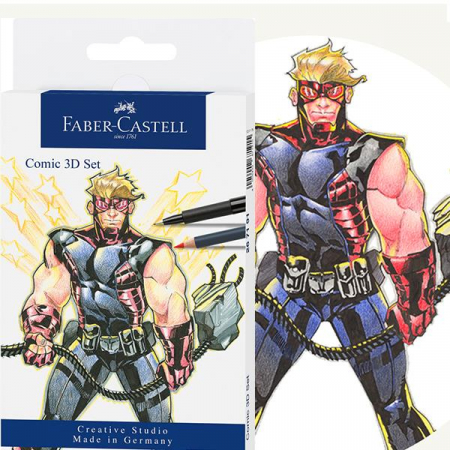 Set Pitt Artist Pen Comic 11 Piese Faber-Castell [1]