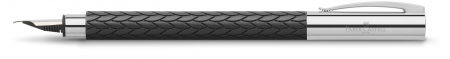 Instrumente de scris premium - Stilou Ambition 3D Leaves Negru M Faber-Castell
