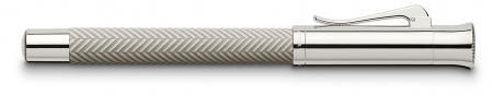 Instrumente de scris premium - Stilou Guilloche Cisele Gri Deschis M Graf Von Faber-Castell
