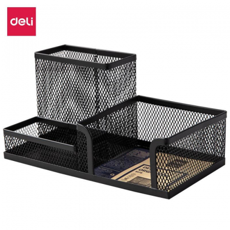 Suporturi pentru accesorii - SUPORT BIROU 3 COMPARTIMENTE MESH DELI