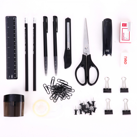 Suporturi pentru accesorii - Suport Birou Rotativ Echipat 16 Piese 7 Compartimente Deli